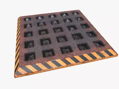 Spike Trap 3 Low-poly 3D model