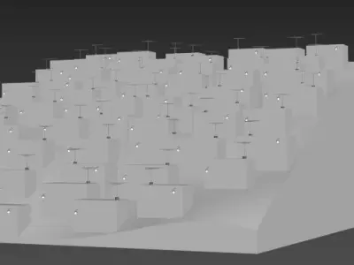 Brazilian ghetto Low-poly 3D model