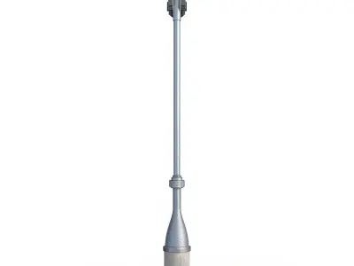 Urban Dual-Lamp Street Light 3D Model Low-poly 3D model