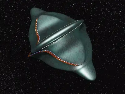 Sci Fi Spaceship Model  3D model