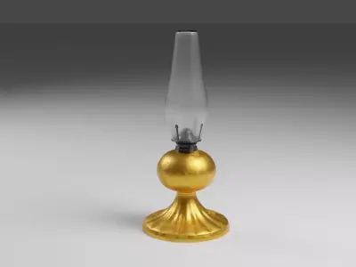 Oil Lamp 3D model