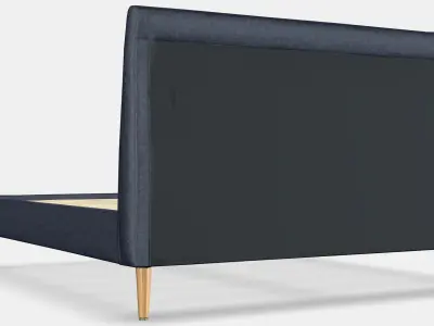 IDANAS Upholstered bed frame 1 Low-poly 3D model