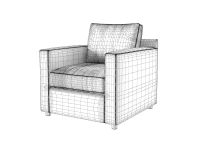 Barrett Track Armchair 3D model