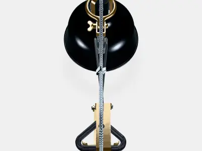 RANARP Wall-clamp spotlight 1 Low-poly 3D model