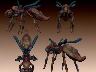 Crustacean Insektoid 3D model