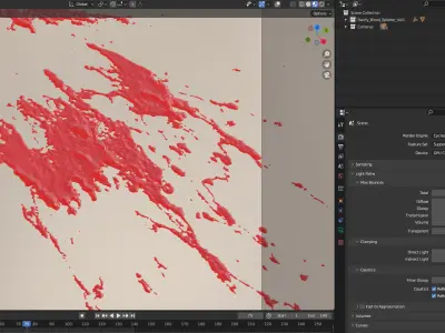Swirly Blood Splatter vol1 4 3D model