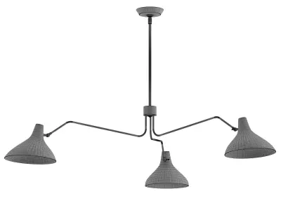 Visual Comfort Triple Arm Chandelier 3D model