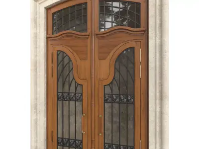 Entrance classic door 143 3D model