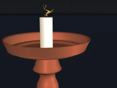 Samdan - Mug - Flame  Low-poly 3D model