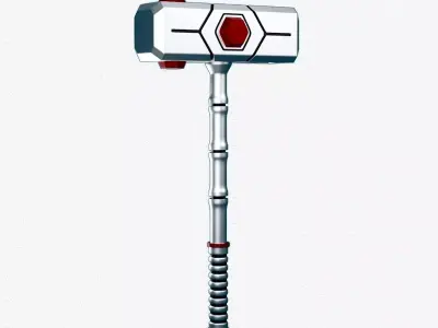 Sci Fi Hammer 02 3D print model