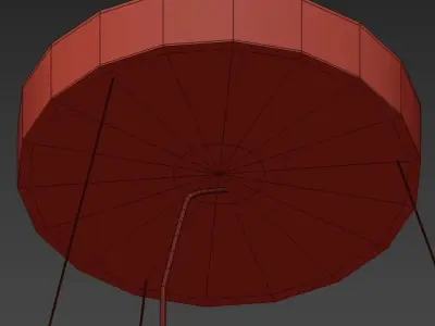 Ophelia chrome pendant light 3D model