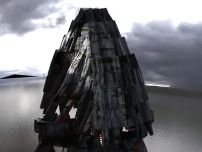 Spiral  sky Watcher Tower Dome  3D model