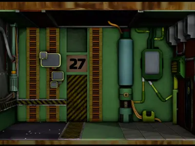 Room ABNORMALITIES Low-poly 3D model