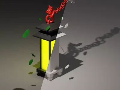 Chinese Lamp 3d model 3D model