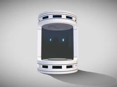 Sci-fi Container Low-poly 3D model