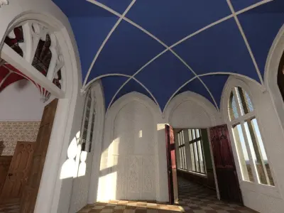 Gothic Chateau interior 3D model