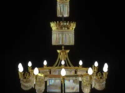 Chandelier victorian Free 3D model