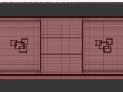 NARCISO SIDEBOARD Low-poly 3D model