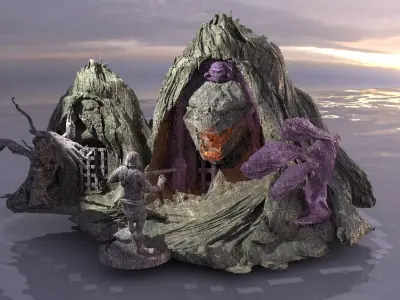 Fright Cave model set full  3D model