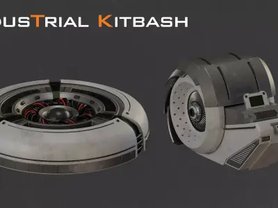 Industrial Kitbash-V6 3D model
