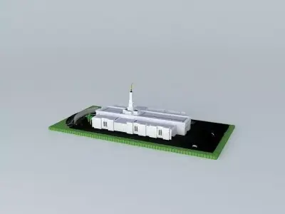 LDS. Temple Louisville Kentucky. Templo Mormon. 76th operatin... Free 3D model