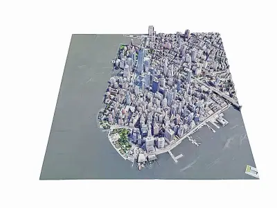 New York  city  Low-poly 3D model