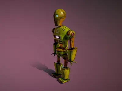 Robo Dump Low-poly 3D model