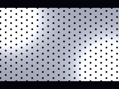 Perforated panel with 8 percent opening 25O93 3D model