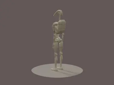 Battle Droid Low-poly 3D model