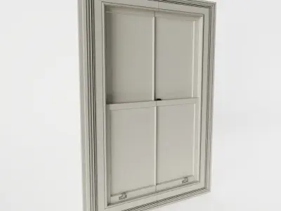 Box Sash Window 3D model