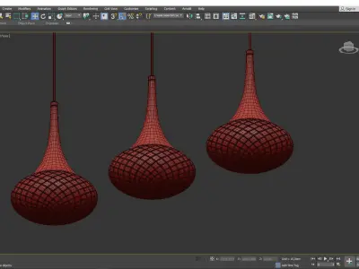 Bella Wid Mini Pendant Light Low-poly 3D model