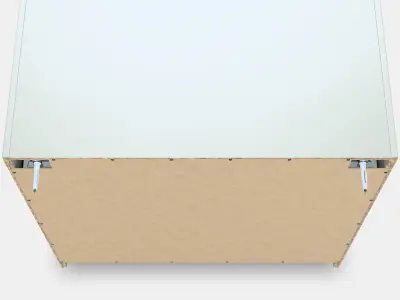 GURSKEN Chest of 3 drawers Low-poly 3D model