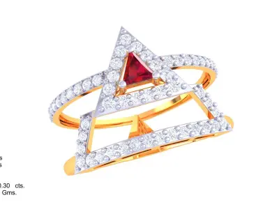 Women Ring  Render 3dm STL OBJ FBX Details 3D print model 142