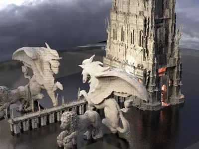Palace of Pegasus Kit bash 4  3D model