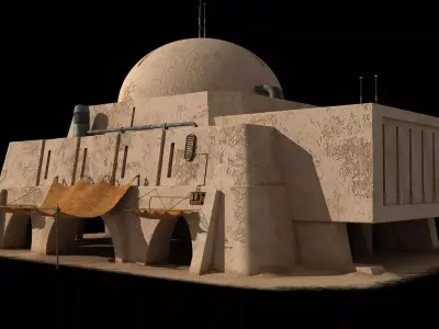 Mos Eisley Buildings 3D model