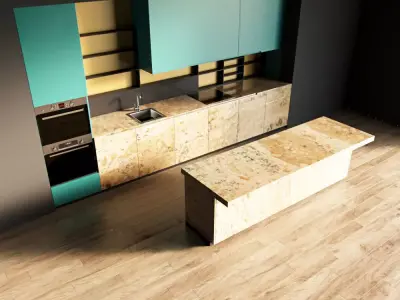 96-Kitchen12 matte 8 3D model