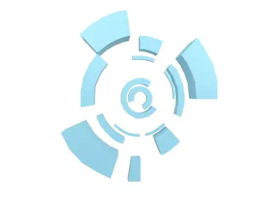 UHD High-tech Graphical Interface v3 001 Low-poly 3D model