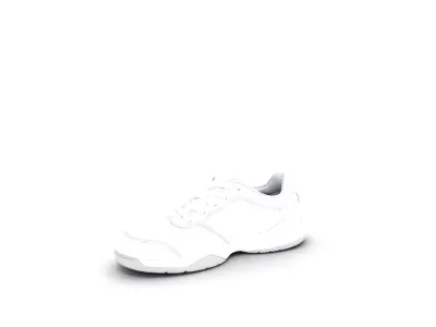 Sporty Tennis Court Shoe with Reinforced Design Low-poly 3D model