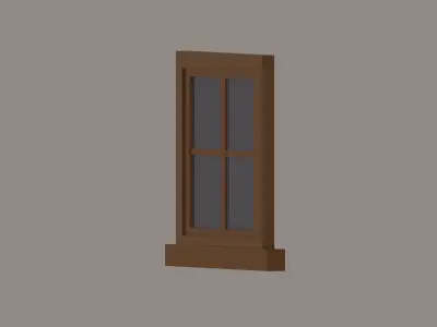 Window Low Poly Low-poly 3D model