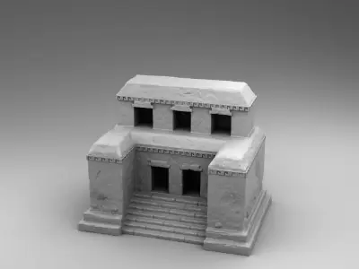 Stone build of Maya 3D print model
