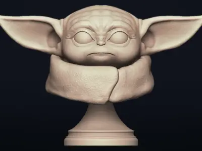 Baby Yoda - Star Wars The Mandalorian - printable 3D print model