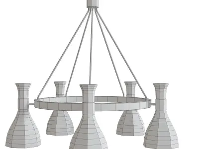 Medium Chandeliers - Dupage Lighting low poly 3d model Low-poly 3D model