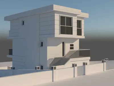 Modern Summer House  3D model