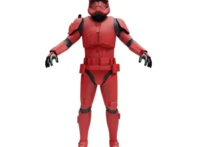 Sith Trooper - Star Wars Low-poly 3D model