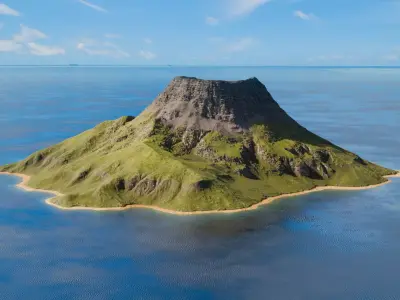 Island Volcano 3 3D model