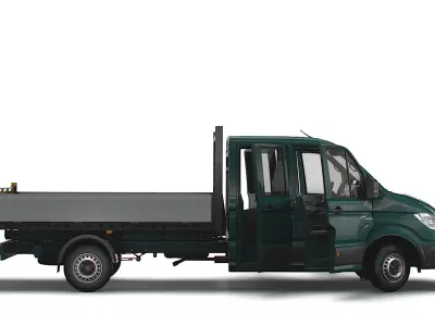 MAN TGE Double Cab Tipper HQ Interior 2023 3D model