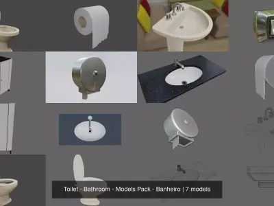 Toilet - Bathroom - Models Pack - Banheiro