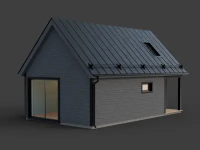 Modern Cabin House 3D model