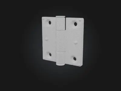 Rusted Door Hinge Low-poly 3D model