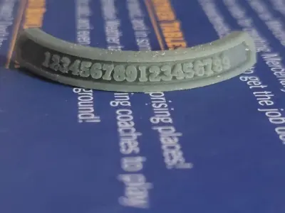 Custom nameplate for miniature bases 3D print model